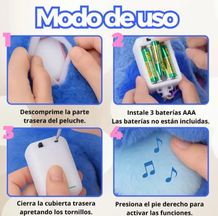Peluche Stitch que Respira y Calma